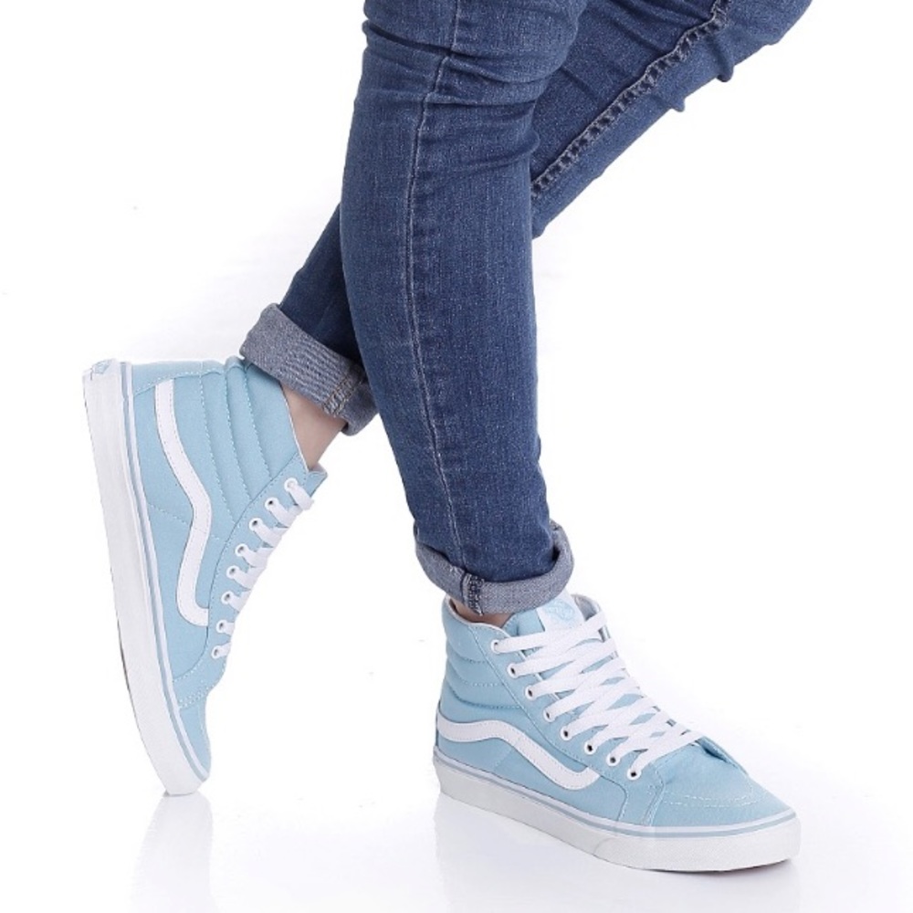 NWT Vans Sk8-Hi Slim Canvas Sneakers, W 9.5, M 8 - Picture 7 of 7